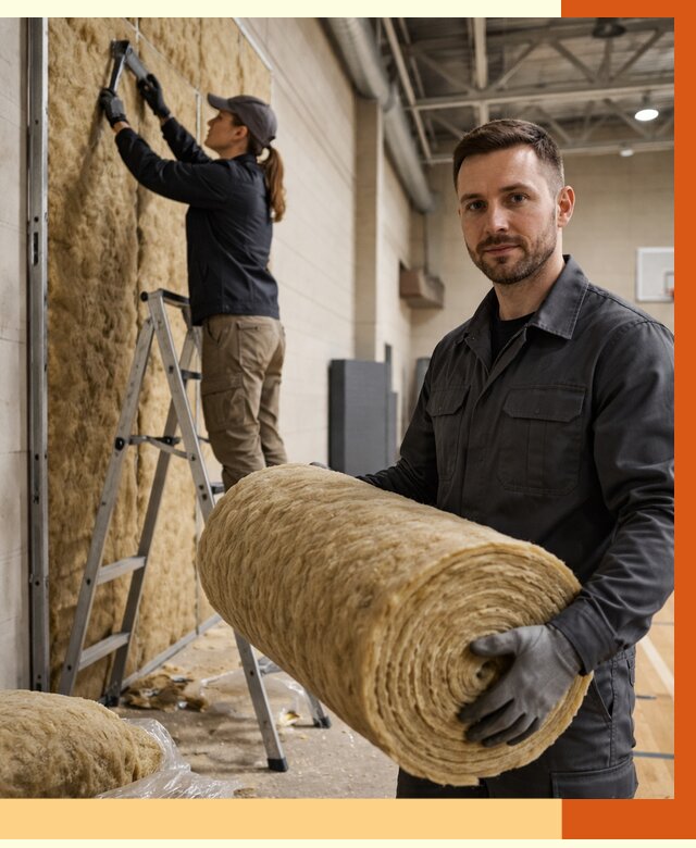 Утепление спортзала в Люберцах от 7891 руб/м2 — комплексное утепление под ключ | ТепломастерЛюб